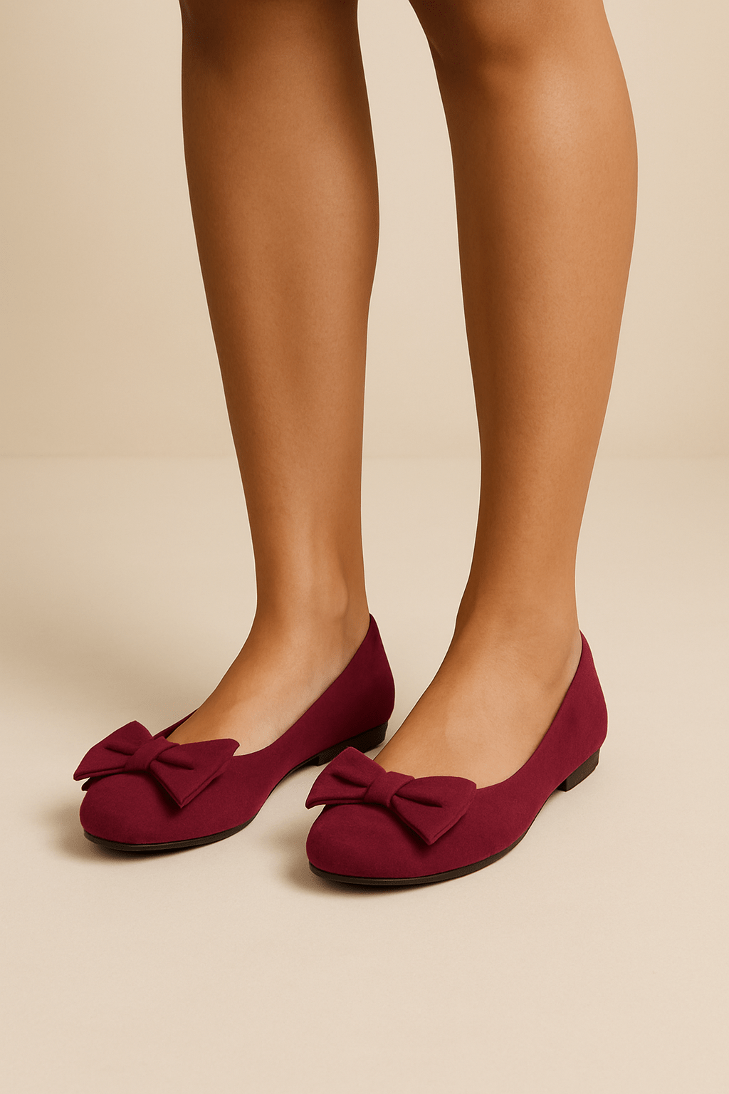 Ashford | Giulia Slip - On Flats with Bow - Ashford London Clothing