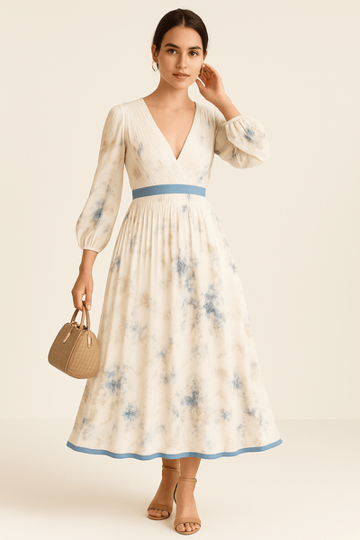 Ashford | Grace Midi Dress – Refined Elegance, Soft Fit, Everyday Confidence - Ashford London Clothing