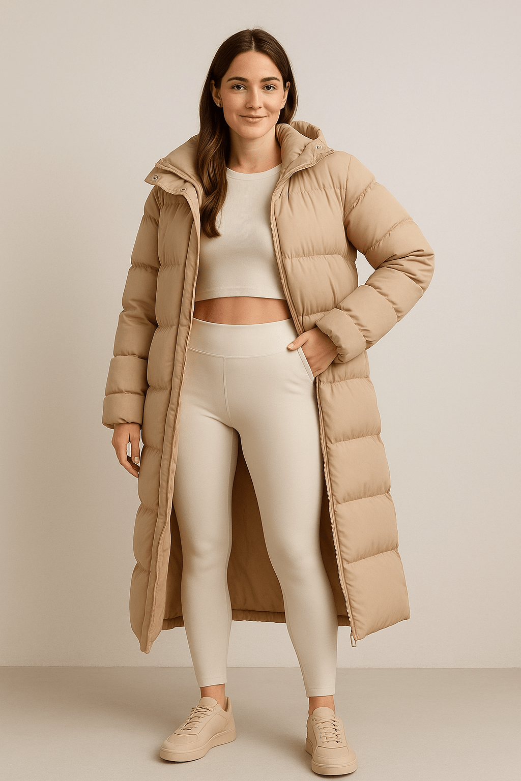 Ashford | Gráinne – Women’s Oversized Quilted Puffer Jacket with High Collar & Full Zip - Ashford London Clothing
