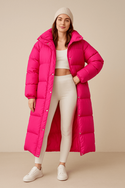Ashford | Gráinne – Women’s Oversized Quilted Puffer Jacket with High Collar & Full Zip - Ashford London Clothing