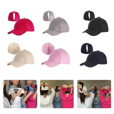 Ashford | Hailey – Women’s Adjustable Ponytail Baseball Cap – Cotton - Ashford London Clothing