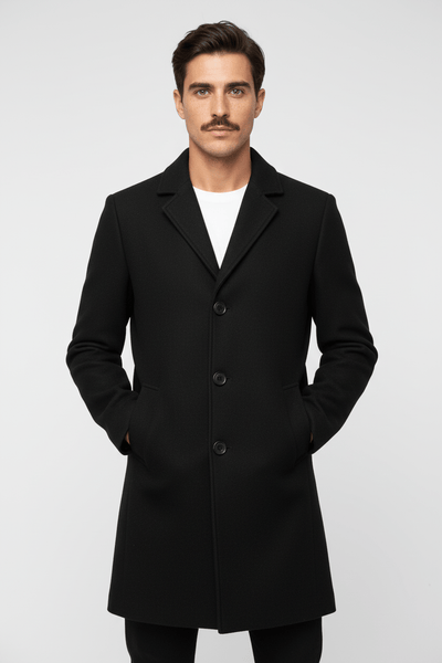 Ashford | Harvey – Men’s Classic Winter Trench Coat - Ashford London Clothing