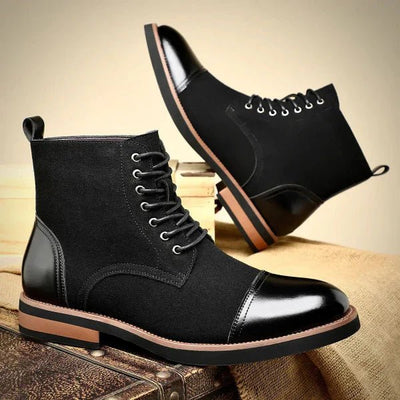 Ashford | Henrik – Men’s Leather Suede Lace - Up Oxford Boots with Durable Sole - Ashford London Clothing