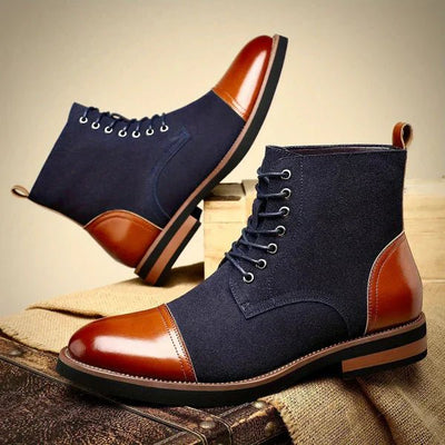 Ashford | Henrik – Men’s Leather Suede Lace - Up Oxford Boots with Durable Sole - Ashford London Clothing