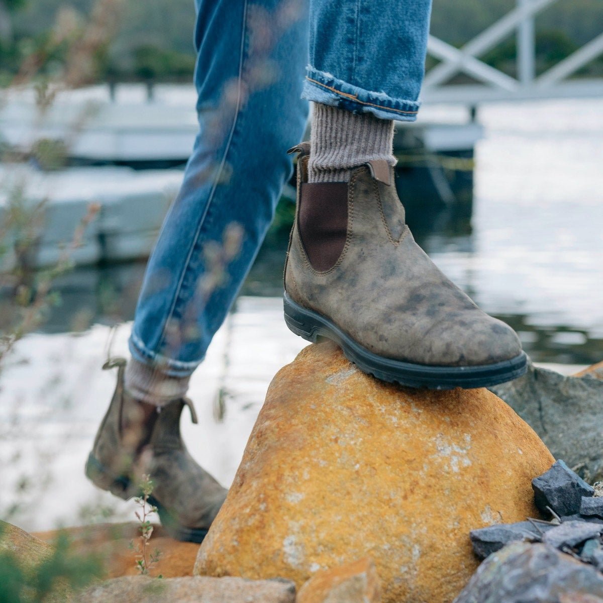 Ashford | Henrik – Men’s PU Leather Chelsea Boots with Rugged Sole & Slip - On Fit - Ashford London Clothing