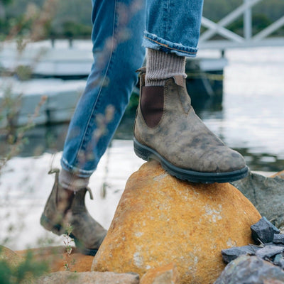 Ashford | Henrik – Men’s PU Leather Chelsea Boots with Rugged Sole & Slip - On Fit - Ashford London Clothing