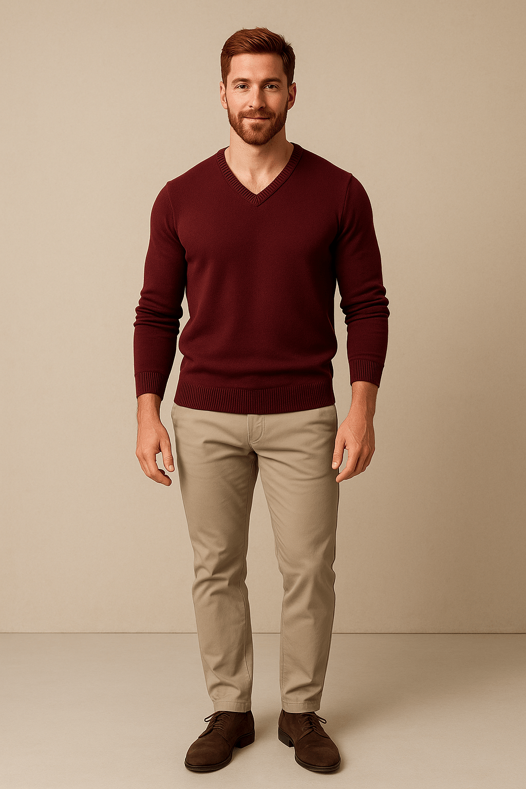 Ashford | Henrik – Men’s Slim Fit Knitted Cotton Blend V - Neck Sweater - Ashford London Clothing