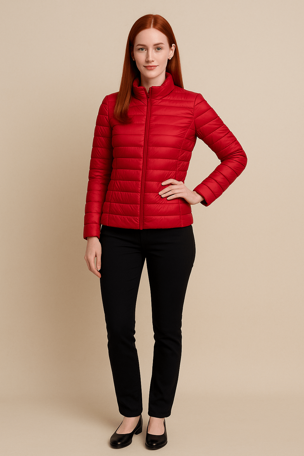 Ashford | Holly – Women’s Slim Fit Quilted Down Jacket with Hip - Length Design - Ashford London Clothing