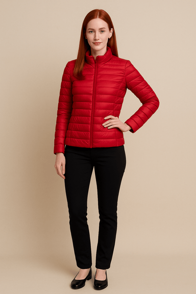 Ashford | Holly – Women’s Slim Fit Quilted Down Jacket with Hip - Length Design - Ashford London Clothing