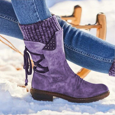 Ashford | Ingrid – Women’s Casual Calf Boots with Side Zipper and Low Heel - Ashford London Clothing