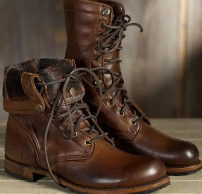 Ashford | Ingrid – Women’s Lace - Up Ankle Boots Durable Sole, PU Leather, Outdoor Style - Ashford London Clothing