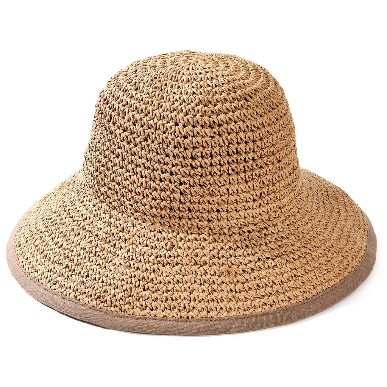 Ashford | Isla Women’s Summer Straw Hat – Foldable – Wide Brim – UV Protection - Unisize - Ashford London Clothing