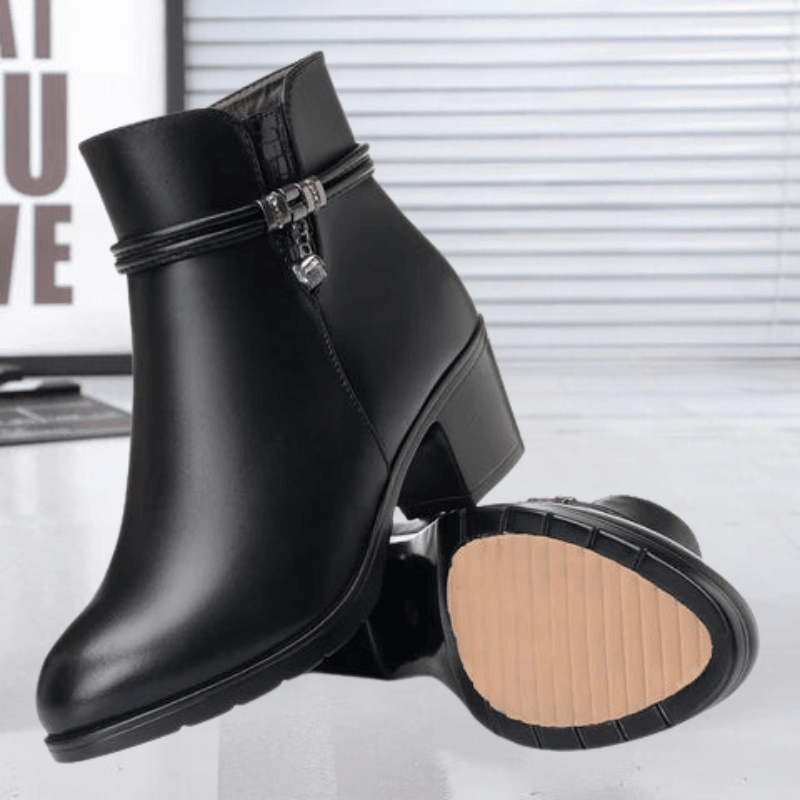 Ashford | Isolde – Women’s Suede Ankle Boots with Side Zip & Cushioned Insole - Ashford London Clothing