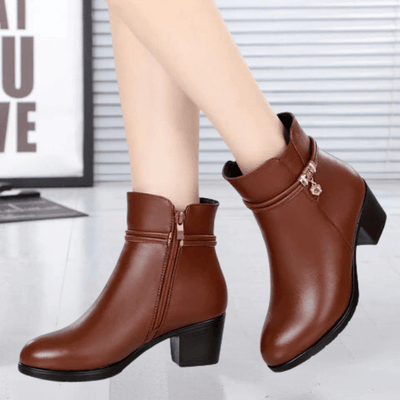 Ashford | Isolde – Women’s Suede Ankle Boots with Side Zip & Cushioned Insole - Ashford London Clothing