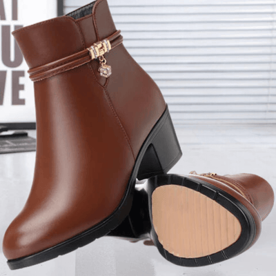 Ashford | Isolde – Women’s Suede Ankle Boots with Side Zip & Cushioned Insole - Ashford London Clothing