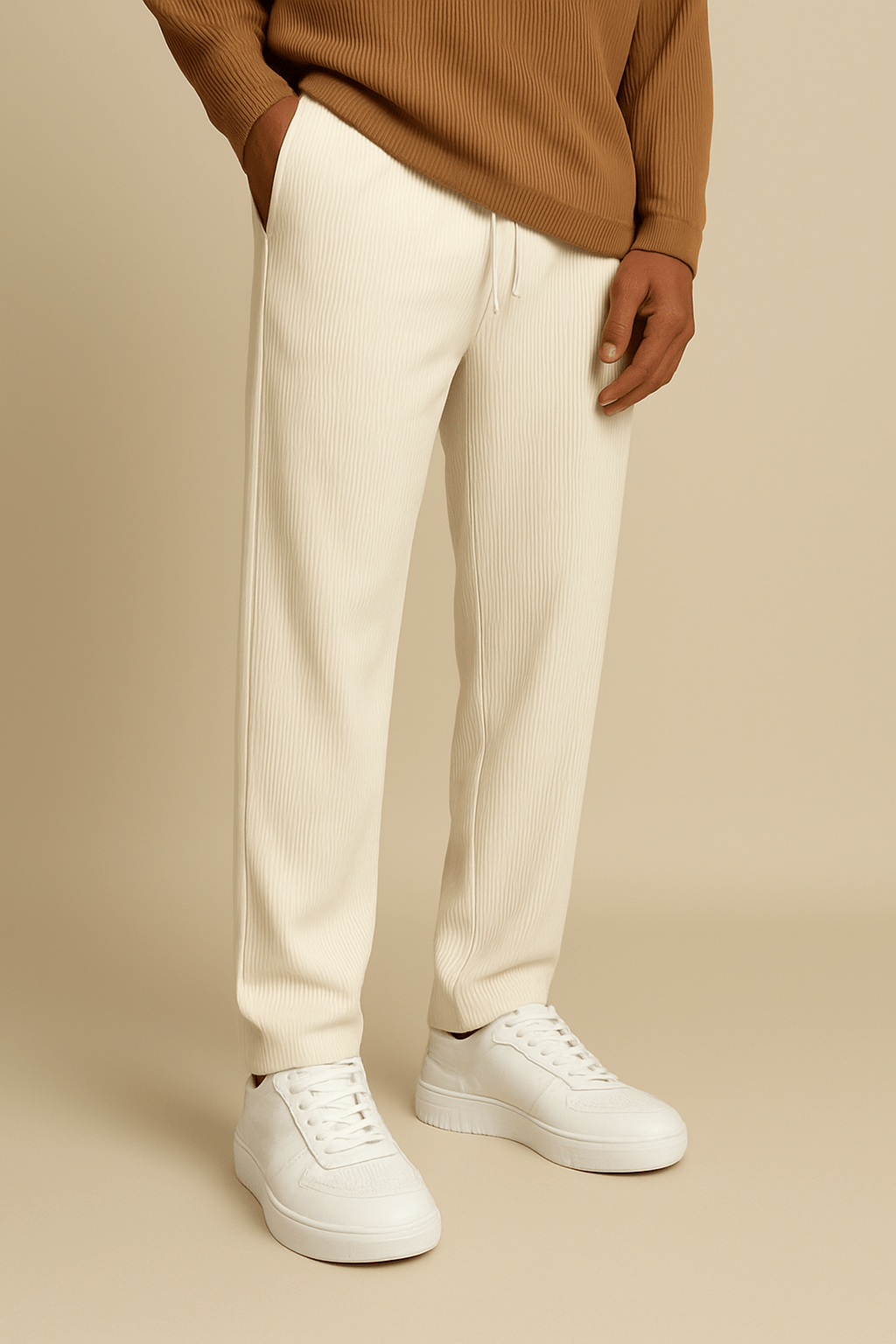 Ashford | Jethro Loose Fit Corduroy Trousers with Soft Texture - Ashford London Clothing