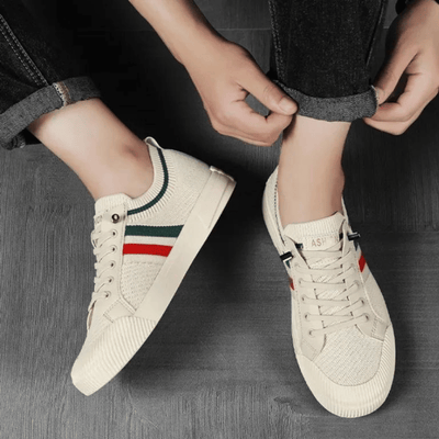 ASHFORD | John Casual Men’s Sneakers in Breathable Knit – Lace - Up - Ashford London Clothing