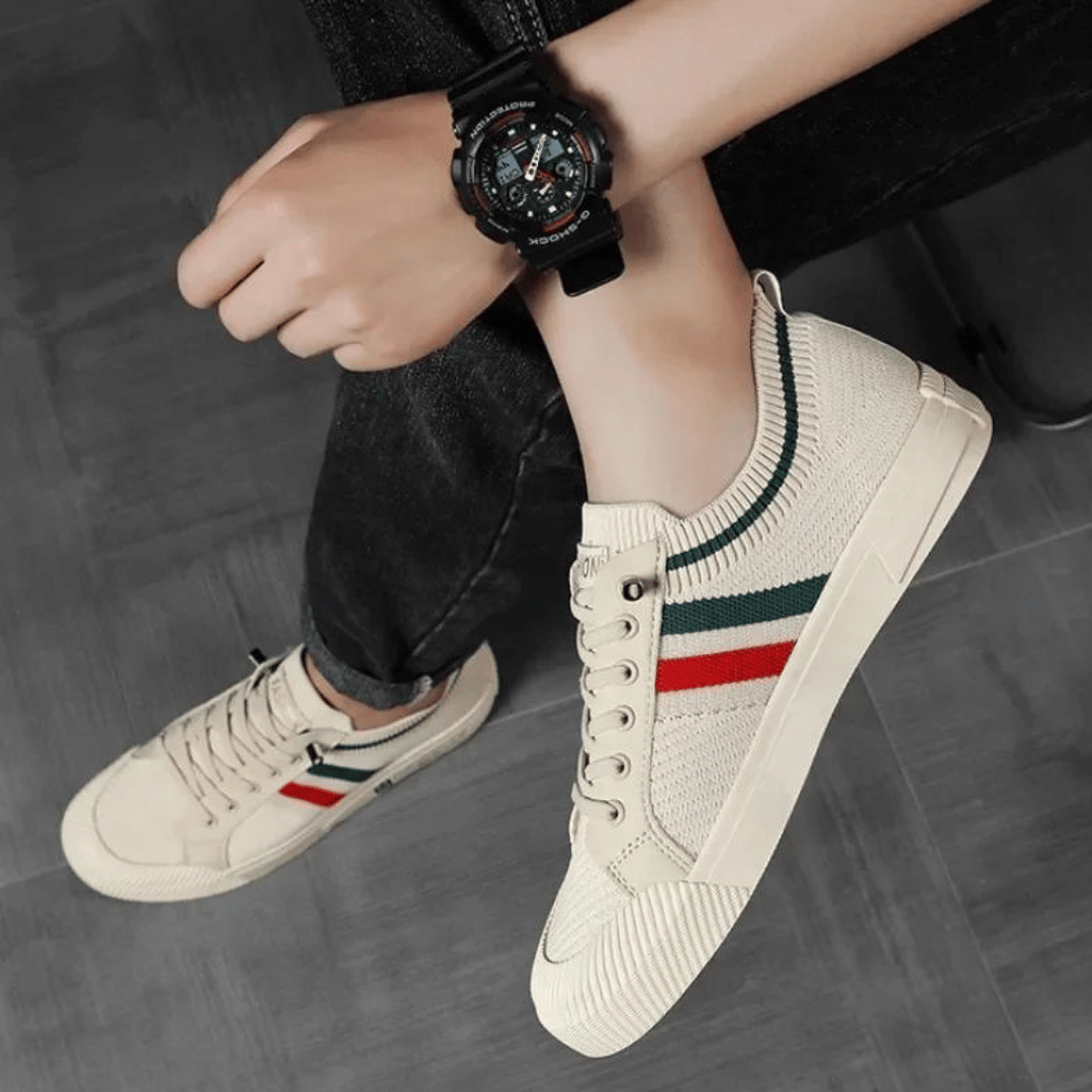 ASHFORD | John Casual Men’s Sneakers in Breathable Knit – Lace - Up - Ashford London Clothing
