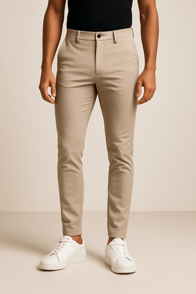 Ashford | John Slim Fit Long Pants – Casual Smart Look for Men - Ashford London Clothing