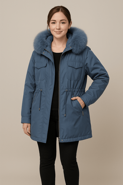 Ashford | Joly – Women’s Weather Resistant Oversized Parka with Faux Fur Hood - Ashford London Clothing