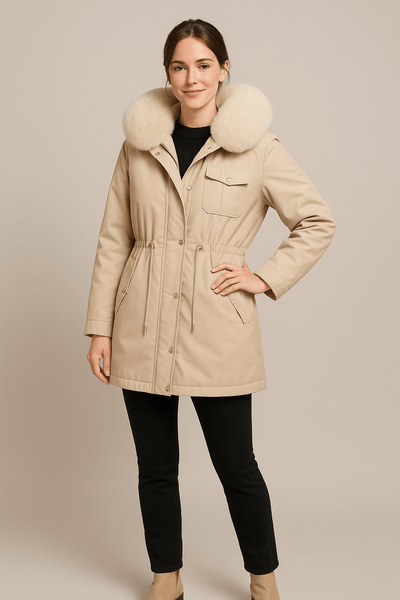 Ashford | Joly – Women’s Weather Resistant Oversized Parka with Faux Fur Hood - Ashford London Clothing
