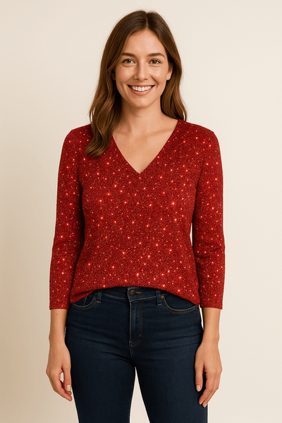 Ashford | Julia Sparkle Top – Party Vibe Essential - Ashford London Clothing