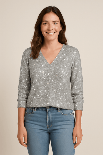 Ashford | Julia Sparkle Top – Party Vibe Essential - Ashford London Clothing