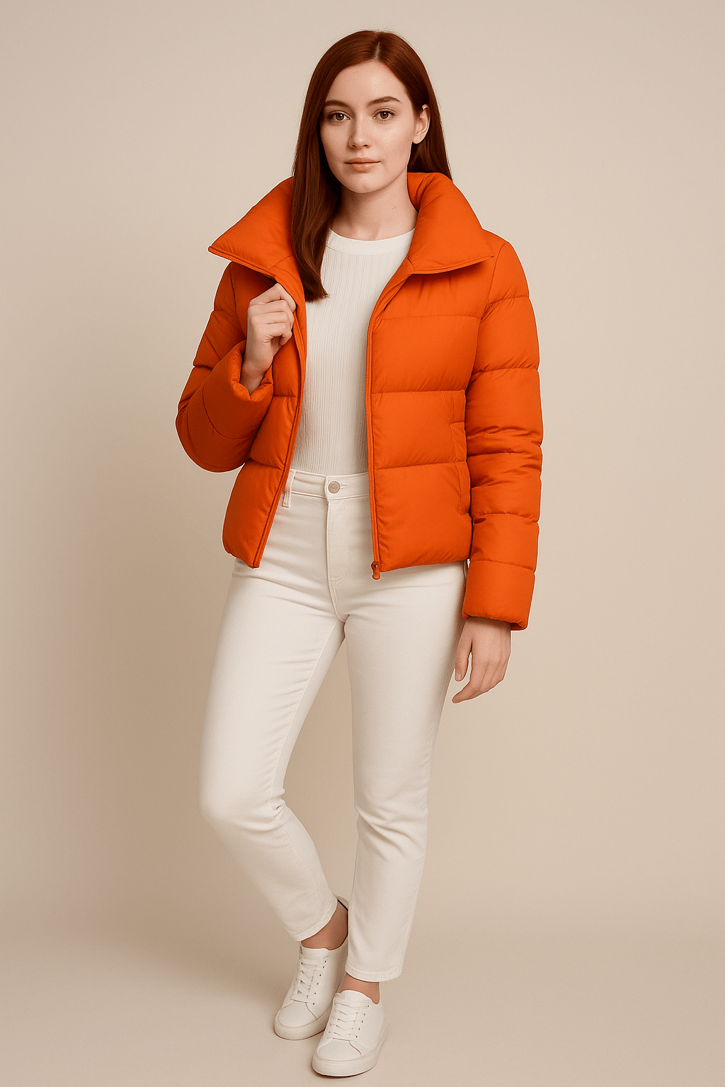Ashford | Kerry – Women’s Quilted Padded Coat with Funnel Neck and Zip Front - Ashford London Clothing