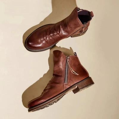 Ashford | Lachlan – Men’s Chelsea Boots with Side Zipper and Low Heel - Ashford London Clothing