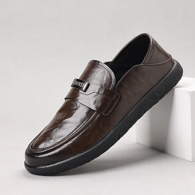 Ashford | Lachlan – Men's Slip - On Leather Loafers with Modern Fit - Ashford London Clothing