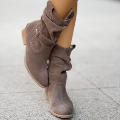 Ashford | Lana – Women’s Ankle Boots with Side Zipper – Casual Oval Toe - Ashford London Clothing