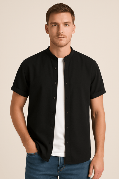 Ashford | Laurent – Men’s Long Sleeve Standard Collar Shirt – Classic Fit – Breathable Cotton Blend - Ashford London Clothing