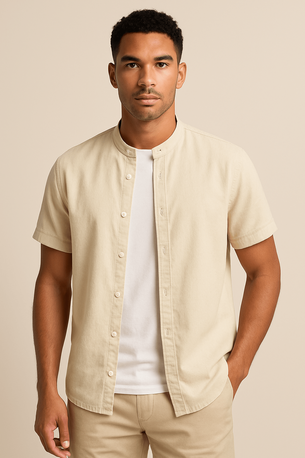 Ashford | Laurent – Men’s Long Sleeve Standard Collar Shirt – Classic Fit – Breathable Cotton Blend - Ashford London Clothing