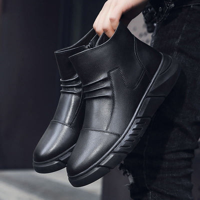 Ashford | Leif – Men’s Genuine Leather Ankle Boots with Side Zipper and Grip Sole - Ashford London Clothing