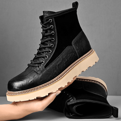 Ashford | Leif – Men’s High Microfiber Boots with Rugged Sole and Everyday Comfort - Ashford London Clothing