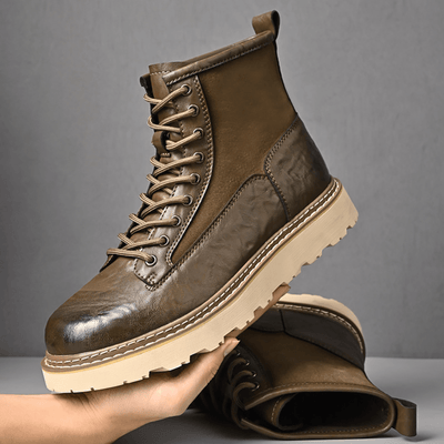 Ashford | Leif – Men’s High Microfiber Boots with Rugged Sole and Everyday Comfort - Ashford London Clothing