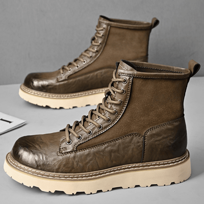 Ashford | Leif – Men’s High Microfiber Boots with Rugged Sole and Everyday Comfort - Ashford London Clothing