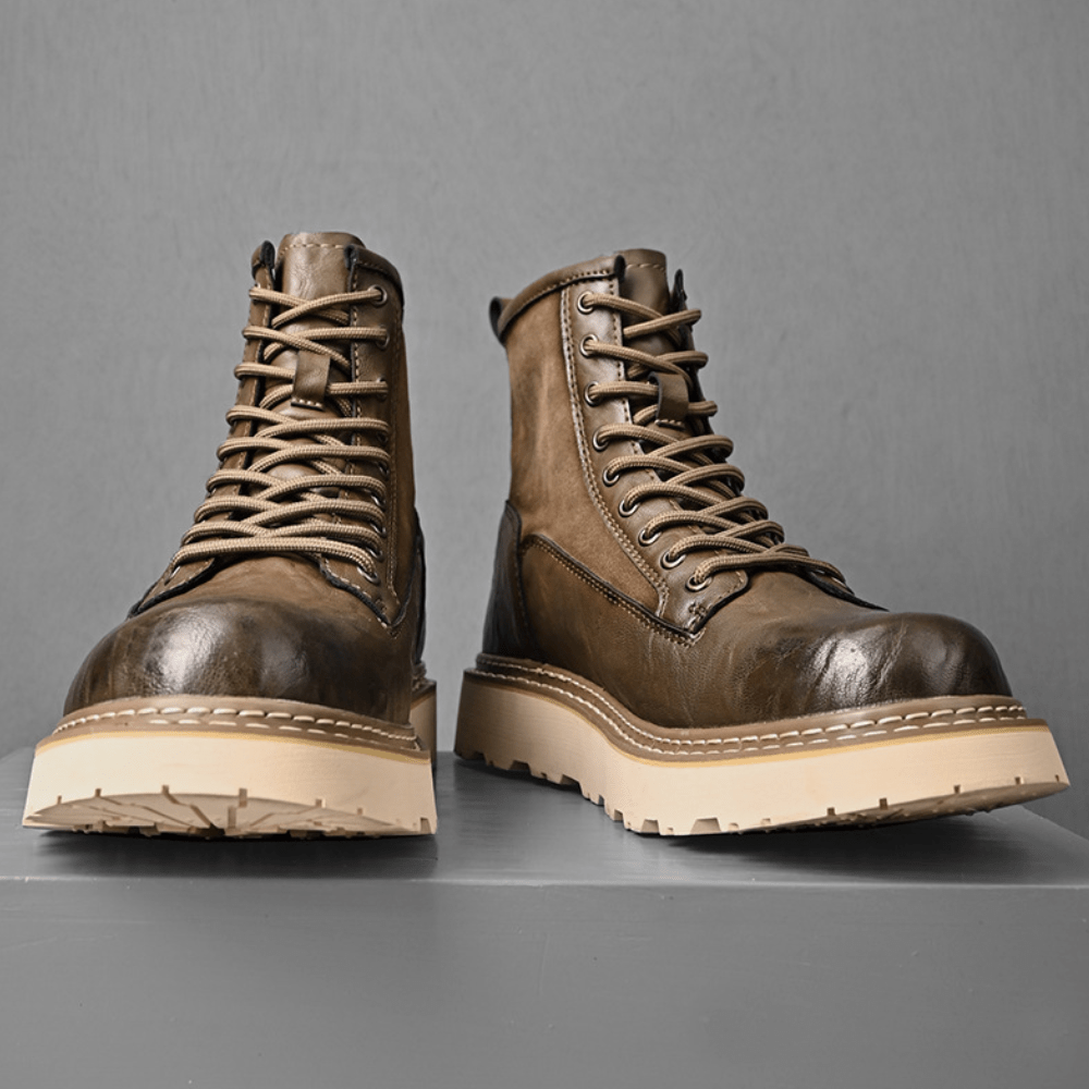 Ashford | Leif – Men’s High Microfiber Boots with Rugged Sole and Everyday Comfort - Ashford London Clothing