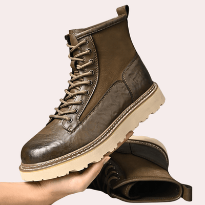 Ashford | Leif – Men’s High Microfiber Boots with Rugged Sole and Everyday Comfort - Ashford London Clothing