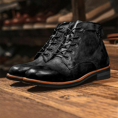 Ashford | Lennart – Men’s Leather Lace - Up Ankle Boots with Cushioned Insole and Durable Finish - Ashford London Clothing