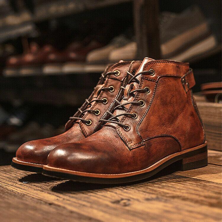 Ashford | Lennart – Men’s Leather Lace - Up Ankle Boots with Cushioned Insole and Durable Finish - Ashford London Clothing