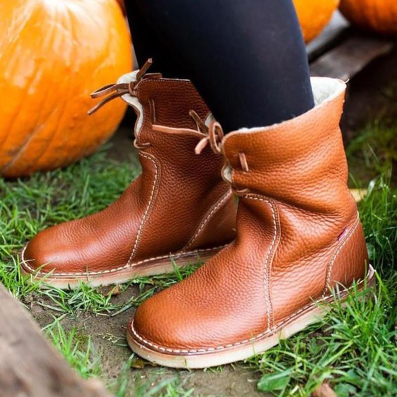 Ashford | Lesli – Women’s Leather Lace - Up Ankle Boots with 2 - Inch Heel - Ashford London Clothing