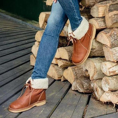 Ashford | Lesli – Women’s Leather Lace - Up Ankle Boots with 2 - Inch Heel - Ashford London Clothing