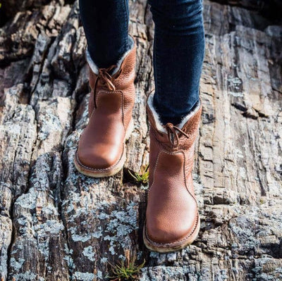 Ashford | Lesli – Women’s Leather Lace - Up Ankle Boots with 2 - Inch Heel - Ashford London Clothing