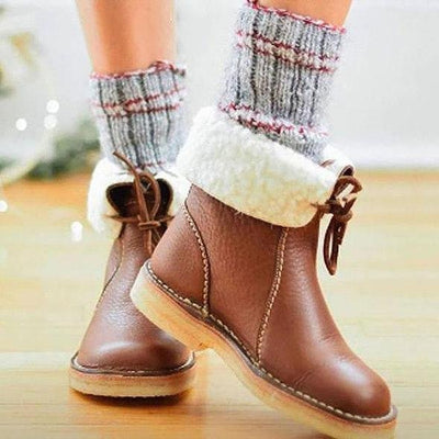 Ashford | Lesli – Women’s Leather Lace - Up Ankle Boots with 2 - Inch Heel - Ashford London Clothing