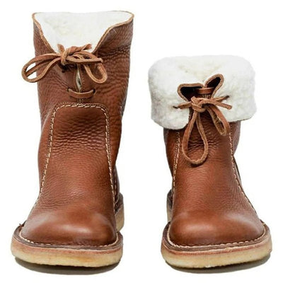 Ashford | Lesli – Women’s Leather Lace - Up Ankle Boots with 2 - Inch Heel - Ashford London Clothing