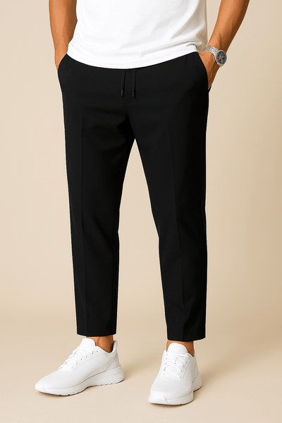 Ashford | Lightweight Casual Pants with Relaxed Fit and Elastic Waist - Ashford London Clothing