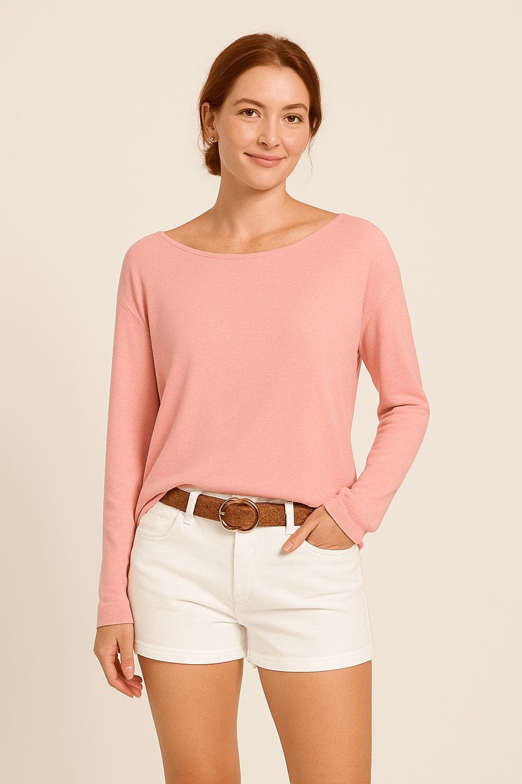 Ashford | Lightweight Knit Sweater with Round Neckline - Ashford London Clothing