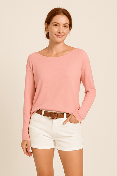Ashford | Lightweight Knit Sweater with Round Neckline - Ashford London Clothing