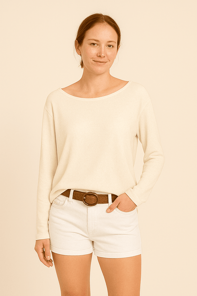 Ashford | Lightweight Knit Sweater with Round Neckline - Ashford London Clothing